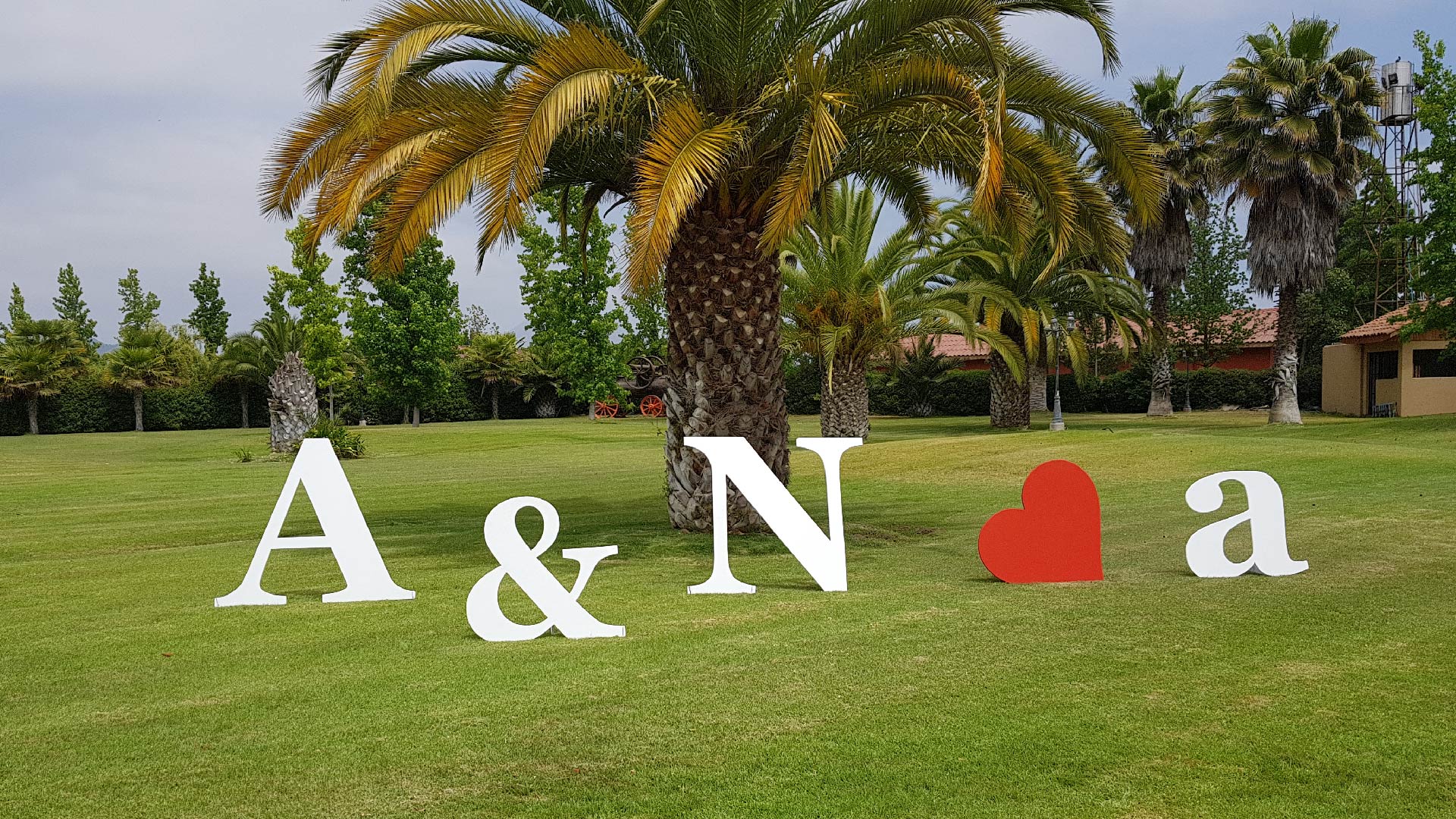 Letras grandes para matrimonios